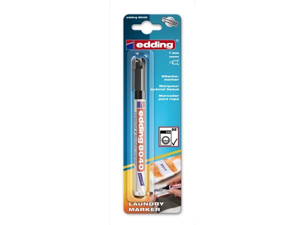 Tøymerkepenn Edding 8040 sort 